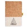 Cork And Heathered Fabric Hardcover Journal 5.5" X 8.25" Thumbnail