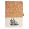 Cork And Heathered Fabric Hardcover Journal 5.5" X 8.25" Thumbnail