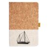 Cork And Heathered Fabric Hardcover Journal 5.5" X 8.25" Thumbnail