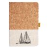 Cork And Heathered Fabric Hardcover Journal 5.5" X 8.25" Thumbnail