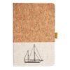 Cork And Heathered Fabric Hardcover Journal 5.5" X 8.25" Thumbnail