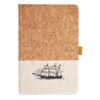 Cork And Heathered Fabric Hardcover Journal 5.5" X 8.25" Thumbnail