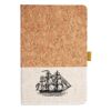 Cork And Heathered Fabric Hardcover Journal 5.5" X 8.25" Thumbnail