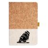 Cork And Heathered Fabric Hardcover Journal 5.5" X 8.25" Thumbnail