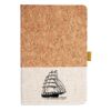 Cork And Heathered Fabric Hardcover Journal 5.5" X 8.25" Thumbnail