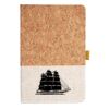 Cork And Heathered Fabric Hardcover Journal 5.5" X 8.25" Thumbnail