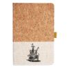 Cork And Heathered Fabric Hardcover Journal 5.5" X 8.25" Thumbnail