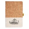 Cork And Heathered Fabric Hardcover Journal 5.5" X 8.25" Thumbnail