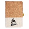 Cork And Heathered Fabric Hardcover Journal 5.5" X 8.25" Thumbnail