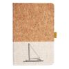 Cork And Heathered Fabric Hardcover Journal 5.5" X 8.25" Thumbnail
