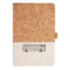 Cork And Heathered Fabric Hardcover Journal 5.5" X 8.25" Thumbnail