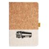 Cork And Heathered Fabric Hardcover Journal 5.5" X 8.25" Thumbnail