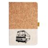 Cork And Heathered Fabric Hardcover Journal 5.5" X 8.25" Thumbnail