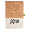 Cork And Heathered Fabric Hardcover Journal 5.5" X 8.25" Thumbnail