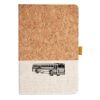 Cork And Heathered Fabric Hardcover Journal 5.5" X 8.25" Thumbnail