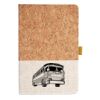 Cork And Heathered Fabric Hardcover Journal 5.5" X 8.25" Thumbnail