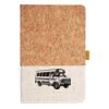 Cork And Heathered Fabric Hardcover Journal 5.5" X 8.25" Thumbnail