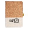 Cork And Heathered Fabric Hardcover Journal 5.5" X 8.25" Thumbnail