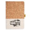Cork And Heathered Fabric Hardcover Journal 5.5" X 8.25" Thumbnail