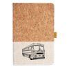 Cork And Heathered Fabric Hardcover Journal 5.5" X 8.25" Thumbnail