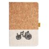Cork And Heathered Fabric Hardcover Journal 5.5" X 8.25" Thumbnail