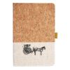 Cork And Heathered Fabric Hardcover Journal 5.5" X 8.25" Thumbnail