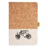 Cork And Heathered Fabric Hardcover Journal 5.5" X 8.25" Thumbnail