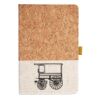 Cork And Heathered Fabric Hardcover Journal 5.5" X 8.25" Thumbnail