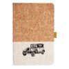 Cork And Heathered Fabric Hardcover Journal 5.5" X 8.25" Thumbnail