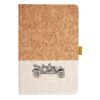 Cork And Heathered Fabric Hardcover Journal 5.5" X 8.25" Thumbnail