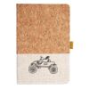 Cork And Heathered Fabric Hardcover Journal 5.5" X 8.25" Thumbnail