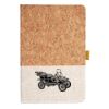 Cork And Heathered Fabric Hardcover Journal 5.5" X 8.25" Thumbnail