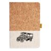Cork And Heathered Fabric Hardcover Journal 5.5" X 8.25" Thumbnail