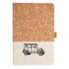 Cork And Heathered Fabric Hardcover Journal 5.5" X 8.25" Thumbnail