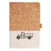 Cork And Heathered Fabric Hardcover Journal 5.5" X 8.25" Thumbnail