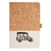 Cork And Heathered Fabric Hardcover Journal 5.5" X 8.25" Thumbnail