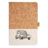 Cork And Heathered Fabric Hardcover Journal 5.5" X 8.25" Thumbnail