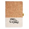 Cork And Heathered Fabric Hardcover Journal 5.5" X 8.25" Thumbnail
