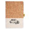Cork And Heathered Fabric Hardcover Journal 5.5" X 8.25" Thumbnail