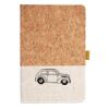 Cork And Heathered Fabric Hardcover Journal 5.5" X 8.25" Thumbnail