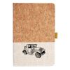 Cork And Heathered Fabric Hardcover Journal 5.5" X 8.25" Thumbnail