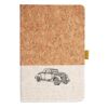 Cork And Heathered Fabric Hardcover Journal 5.5" X 8.25" Thumbnail