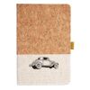 Cork And Heathered Fabric Hardcover Journal 5.5" X 8.25" Thumbnail