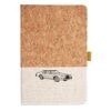 Cork And Heathered Fabric Hardcover Journal 5.5" X 8.25" Thumbnail