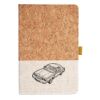 Cork And Heathered Fabric Hardcover Journal 5.5" X 8.25" Thumbnail