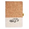 Cork And Heathered Fabric Hardcover Journal 5.5" X 8.25" Thumbnail