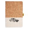 Cork And Heathered Fabric Hardcover Journal 5.5" X 8.25" Thumbnail