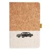 Cork And Heathered Fabric Hardcover Journal 5.5" X 8.25" Thumbnail