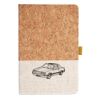 Cork And Heathered Fabric Hardcover Journal 5.5" X 8.25" Thumbnail