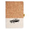 Cork And Heathered Fabric Hardcover Journal 5.5" X 8.25" Thumbnail